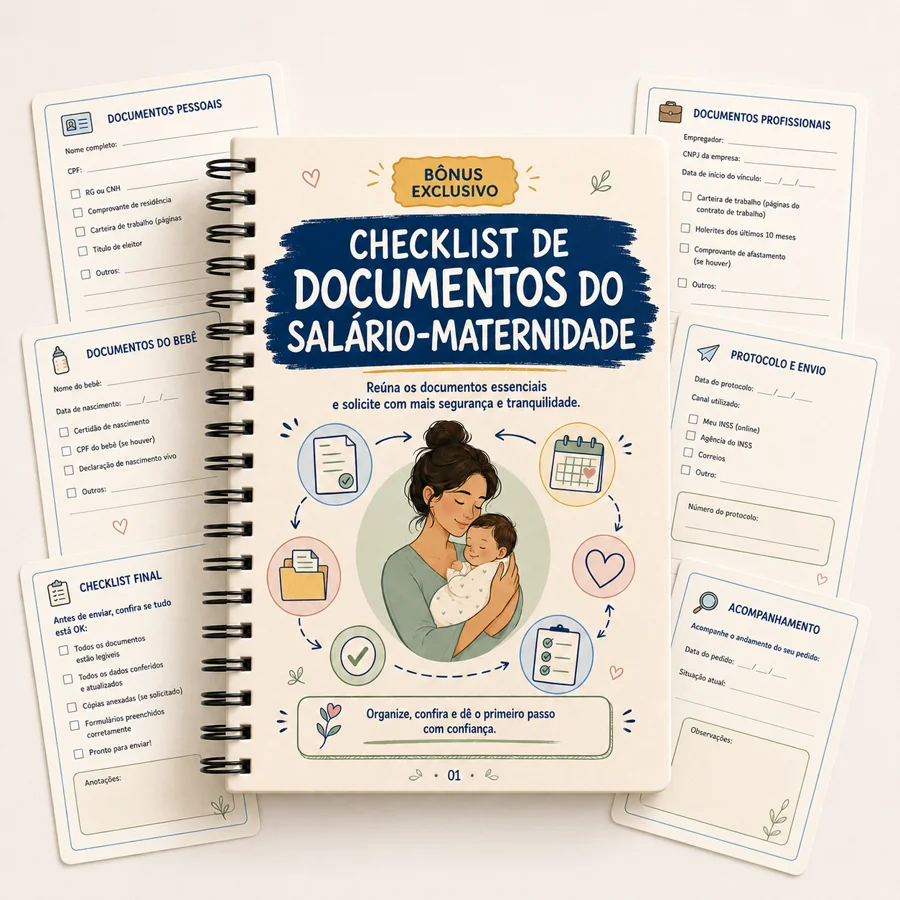 Bônus 4 — Checklist de Documentos do Salário-Maternidade
