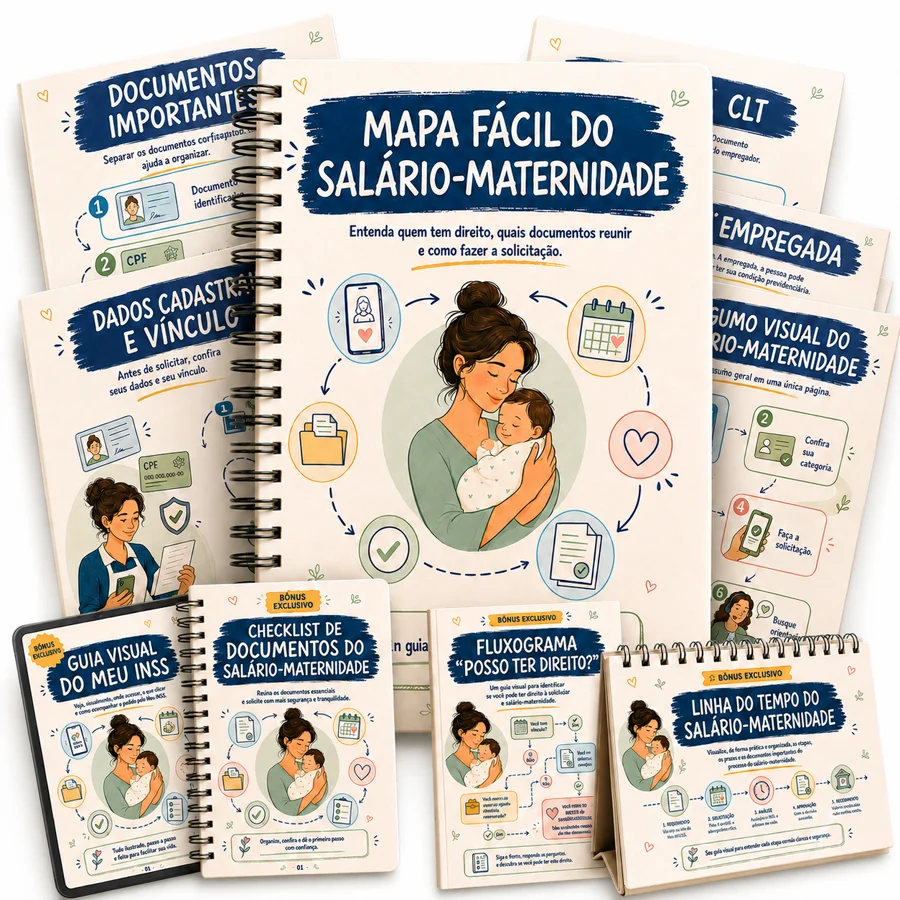 Mapa Fácil do Salário-Maternidade — kit completo